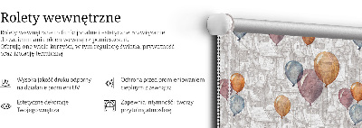 Blackout roller blind for window Balloons