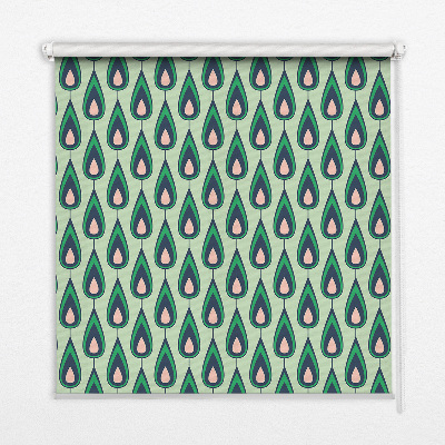 Blackout roller blind Drawn avocado