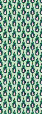Blackout roller blind Drawn avocado