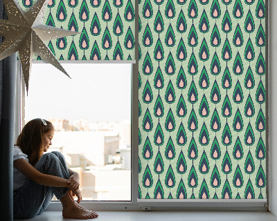 Blackout roller blind Drawn avocado