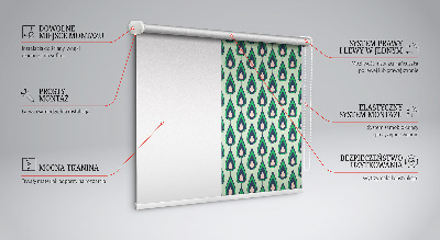 Blackout roller blind Drawn avocado