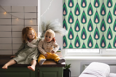 Blackout roller blind Drawn avocado