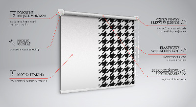 Blackout roller blind for window Geometric pattern