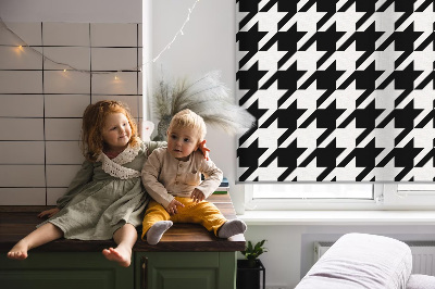 Blackout roller blind for window Geometric pattern