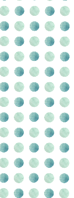 Blackout roller blind for window Turquoise dots on a white background