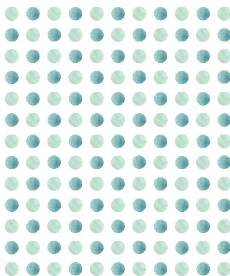 Blackout roller blind for window Turquoise dots on a white background