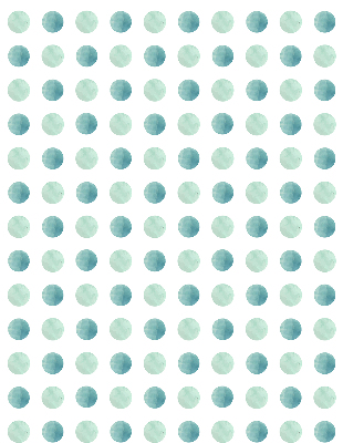 Blackout roller blind for window Turquoise dots on a white background