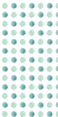 Blackout roller blind for window Turquoise dots on a white background