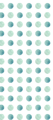 Blackout roller blind for window Turquoise dots on a white background
