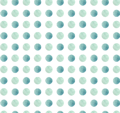 Blackout roller blind for window Turquoise dots on a white background