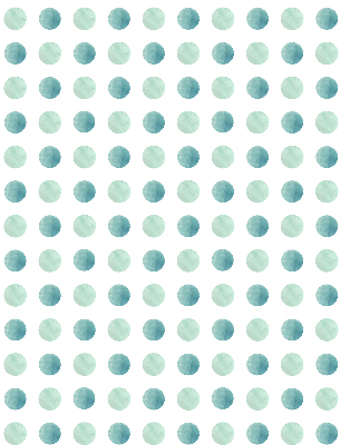 Blackout roller blind for window Turquoise dots on a white background