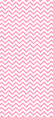 Fabric roller blind for window Horizontal pink zigzags
