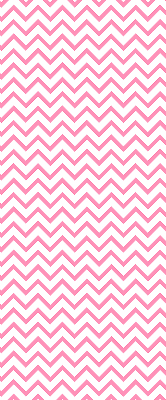 Fabric roller blind for window Horizontal pink zigzags