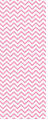 Fabric roller blind for window Horizontal pink zigzags