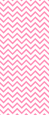 Fabric roller blind for window Horizontal pink zigzags