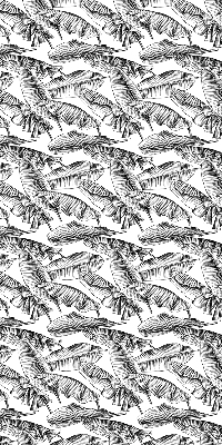 Blackout roller blind Fern leaves