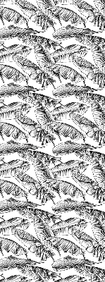 Blackout roller blind Fern leaves