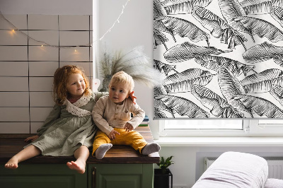 Blackout roller blind Fern leaves