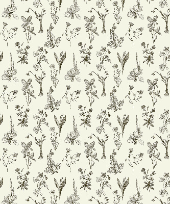 Blackout roller blind for window Drawn flowers
