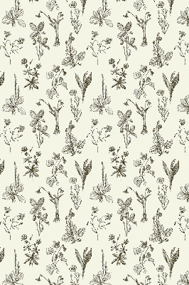 Blackout roller blind for window Drawn flowers