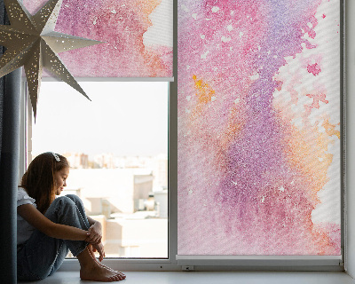 Blackout roller blind Artistic paint spill