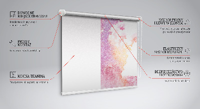 Blackout roller blind Artistic paint spill