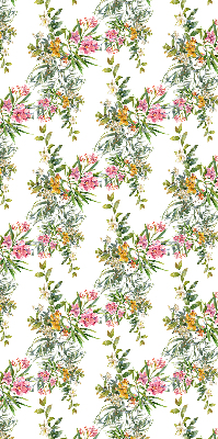 Fabric roller blind for window Flowers