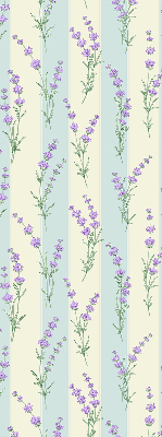 Blackout roller blind Purple flowers