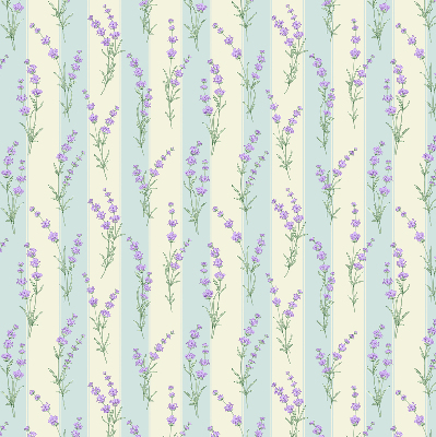 Blackout roller blind Purple flowers