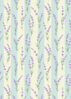 Blackout roller blind Purple flowers