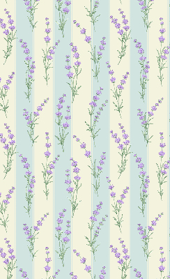 Blackout roller blind Purple flowers