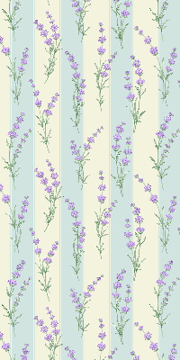 Blackout roller blind Purple flowers