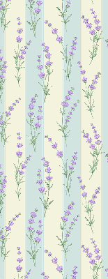 Blackout roller blind Purple flowers