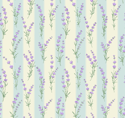 Blackout roller blind Purple flowers