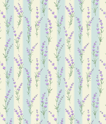 Blackout roller blind Purple flowers