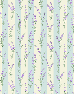 Blackout roller blind Purple flowers