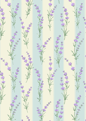 Blackout roller blind Purple flowers