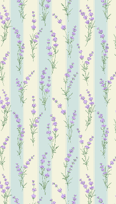 Blackout roller blind Purple flowers