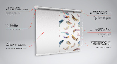 Blackout roller blind Feathers