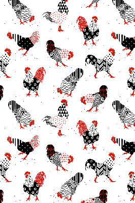 Blackout roller blind for window Roosters