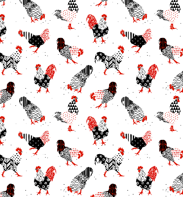 Blackout roller blind for window Roosters