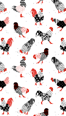 Blackout roller blind for window Roosters