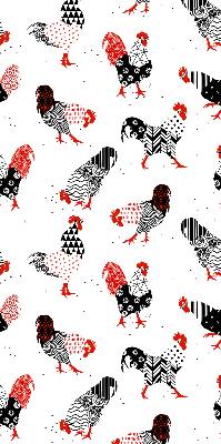Blackout roller blind for window Roosters