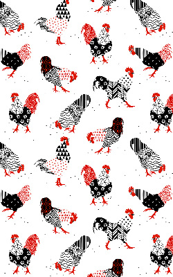 Blackout roller blind for window Roosters