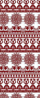 Blackout roller blind for window Brown pattern
