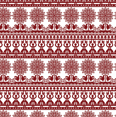 Blackout roller blind for window Brown pattern
