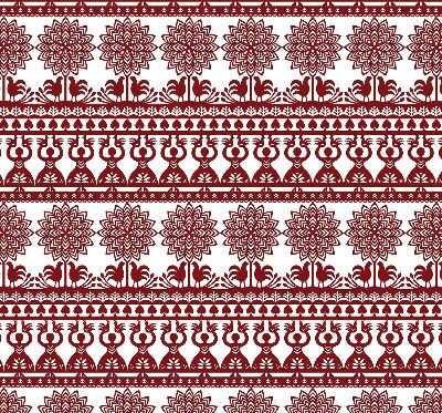 Blackout roller blind for window Brown pattern