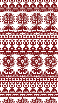 Blackout roller blind for window Brown pattern
