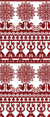 Blackout roller blind for window Brown pattern