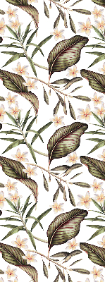 Blackout roller blind for window Flowers with stems